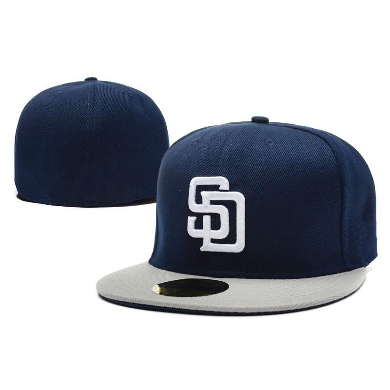 San Diego Padres Baseball Cap Unisex Sun Protection Wide Brim Non-Adjustable Dome With Embroidered
