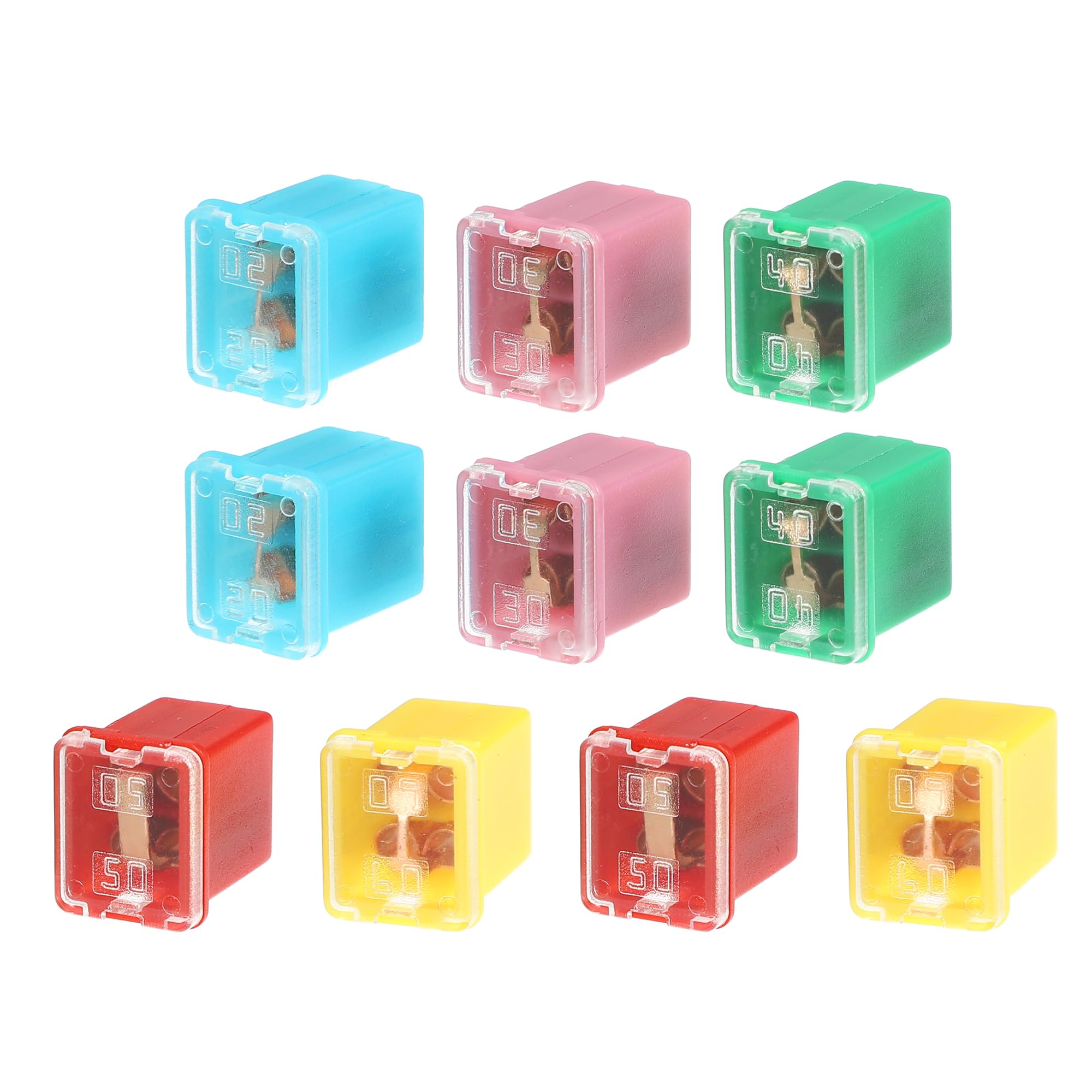 ABSOPRO Мини-блок предохранителей Предохранитель 20А 30А 40А 50А 60А Универсальный для жёлтый