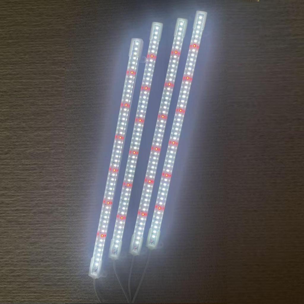 Smart USB LED Grow Light Strip with Timer and Full Spectrum Red/White Dimming for Plants and Flowers