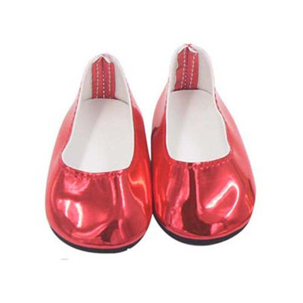 PU Leather Glossy Shiny Shoes Doll Shoes Reborn Doll Shoes PU Leather Doll Shoes  Kids Gifts