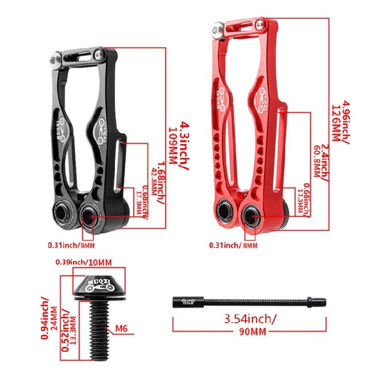 Pinza V-Brake Pieghevole Bici Braccio Corto/Lungo Lega di Alluminio Pinza V-Brake Maniglia Leva Freno Ciclismo Pinza Strumento