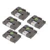 5Pcs Label Maker Tape 9mm Laminated Waterproof Colorfast Multi Purpose Labeler Tape for PT D210 PT D200 PT H110 PT D400