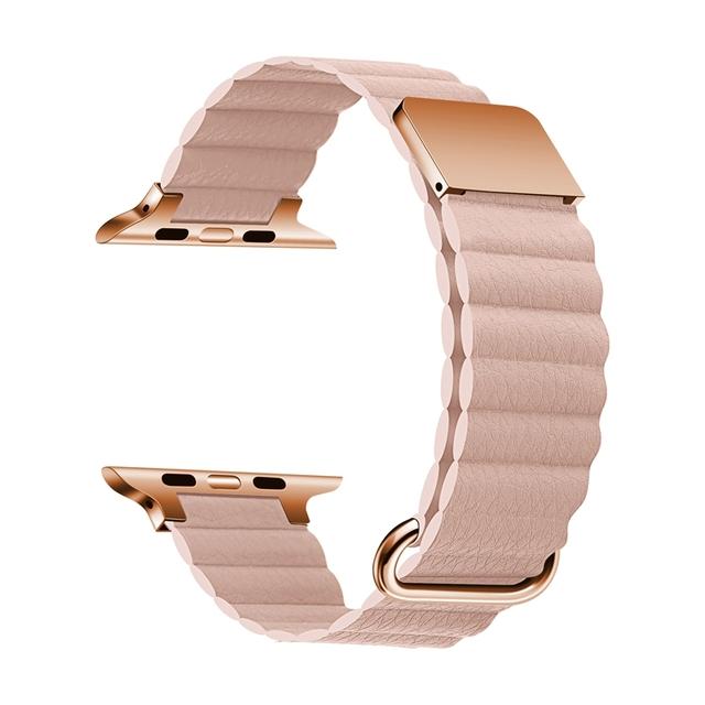 Geeignet für Apple Watch 8 Armband Apple Watch se/ultra/7. Generation iwatch6 Lederarmband magnetische Anziehungskraft Kreativität