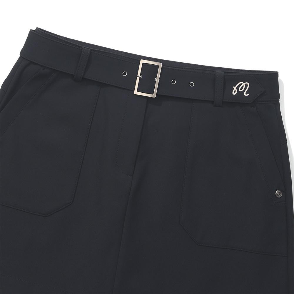 MALBON GOLF H-Line Optional Belt Cargo Skirt Navy (Woman)