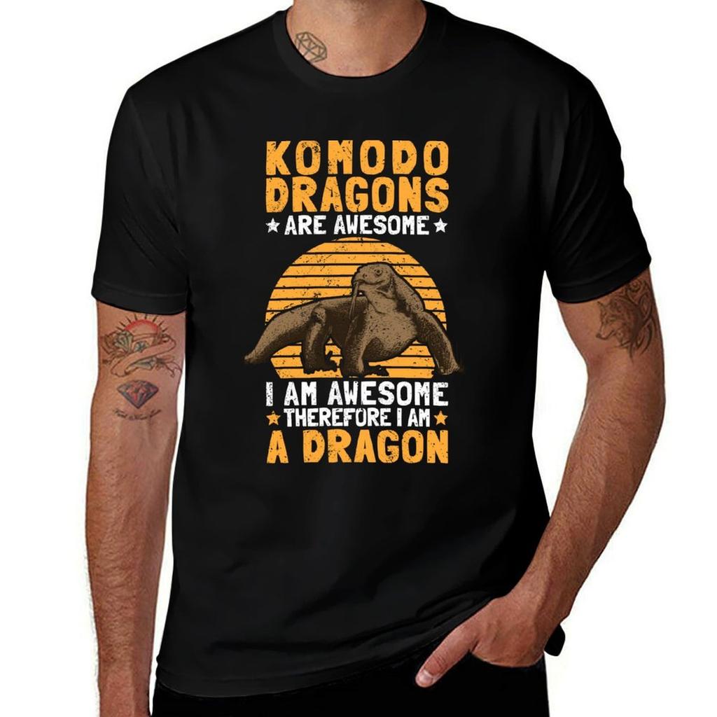 Komodo Dragons Are Fantastic Monitor Lizards Komodo Dragons Tshirt Work Duty Casual Tshirt
