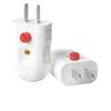 New 2 Prong Electric Power Plug With On Off Switch And Thick Pure Copper Pins 10A 250V For Home Office Daily Use