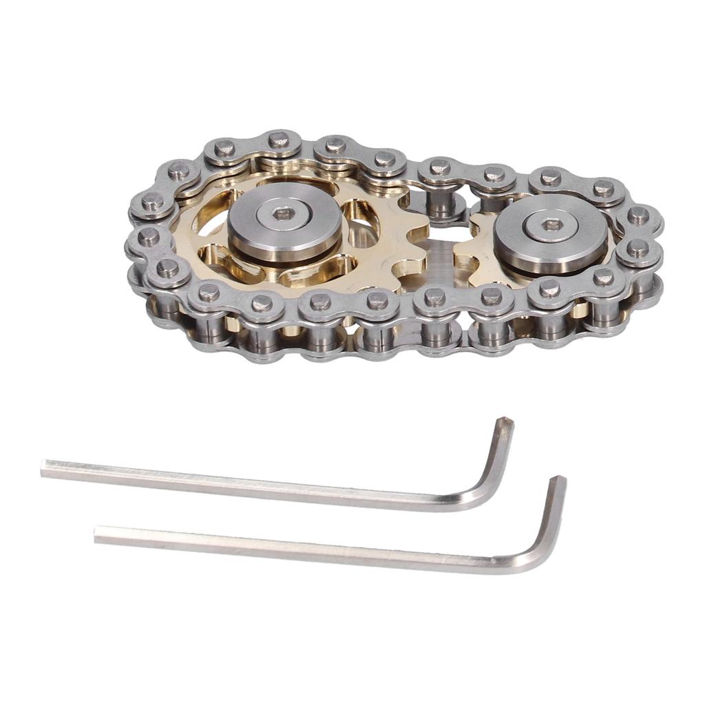 Stainless Steel   Sprocket Toy Children Gears Linkage Bike Chain Toy for ADHD