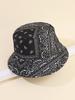 Classic Paisley Print Bucket Hat For Men Sun Protection Summer Outdoor Hat