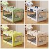 Collapsible Pet Carrier Box Breathable Plastic Foldable Cat Cage with Handle Thickening Cat Transport Box Indoor Outdoor Use