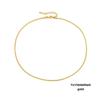 eManco Titanium Steel Round Chain Necklace - Simple European/American Style for Women and Couples, Long Snake Bone Chain, Clavicle Design.