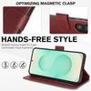 For Samsung Galaxy A25 5G (Global) (161.0mm) Case RFID Blocking Flip Leather Phone Cover with Wrist Strap