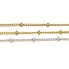 14K Gold Filled Bean, Spacer, Cross, Bead, and Firefly Chain for DIY Jewelry.