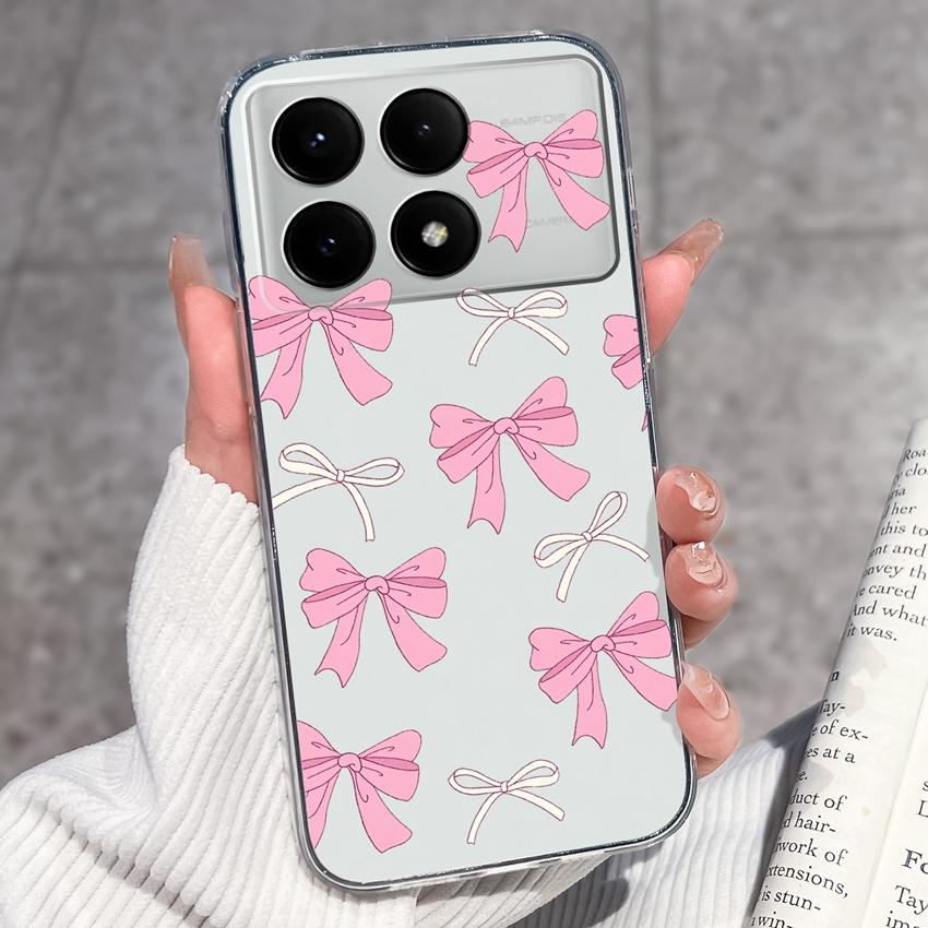 Case For Redmi K70e K60e K80 K70 K60 K50 K40 K30 K20 Pro K30i Cute Cartoon Piggy Pattern Phone Cover Transparent TPU Anti Fall Shell For Redmi Housing