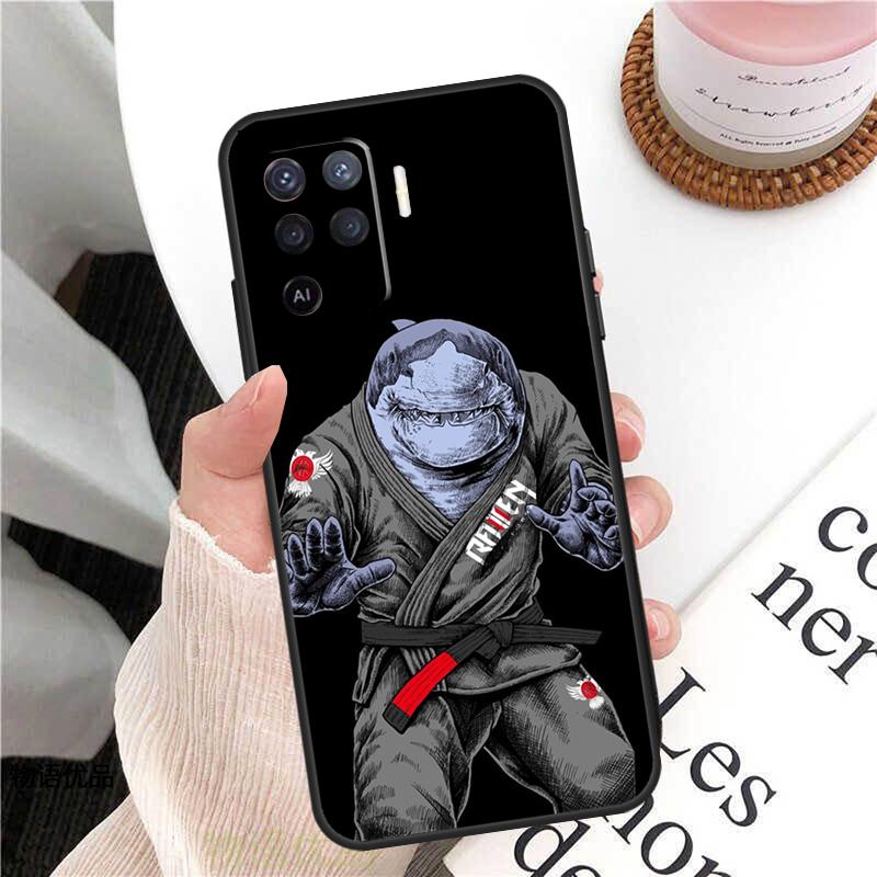 BJJ Brazilian Jiu Jitsu Case For Oppo A38 A80 A60 A40 A78 A18 A98 A58 A96 A76 A16 A94 A74 A54 A15 A17 A57 A77 A5 Pro