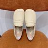 Single shoes women's flat bottom 2025 new one-pedal soft-soled lazy beanie shoes small fragrant flat heel shallow mouth ladyshoes