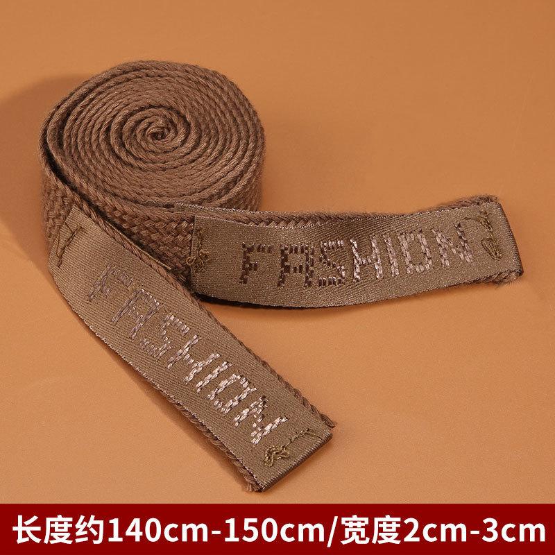 Doppelter Baumwoll-Kordelzug-Sweatpants-Sportgürtel-Bundband-Seil-schwarz-breit-flach-Spitzenseil-Bekleidungszubehör-Weben