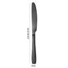 6-Piece Cross-Handle Snake Pattern Titanium-Plated Stainless Steel Cutlery Set (Knife, Fork, and Spoon)