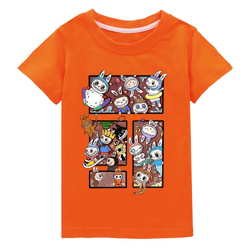 Casual children's short-sleeved T-shirts for boys and girls