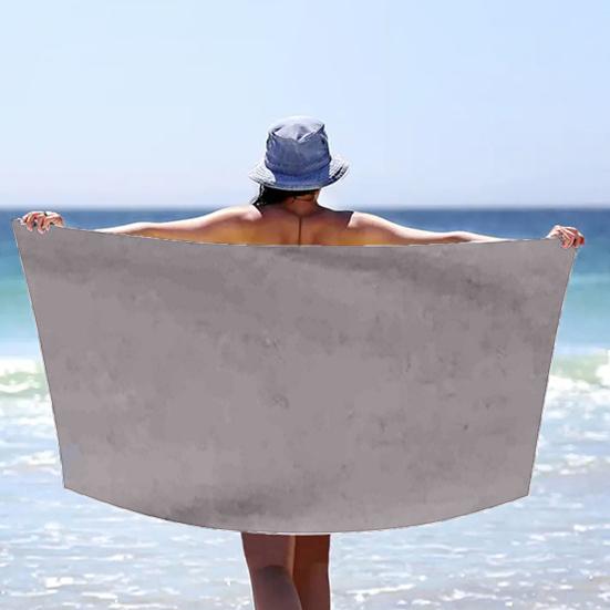 Magnetic Bath Towel Portable Absorbent Beach Towel Swimming Wrap Towel with Magnet for Bath Yoga Camping Swimming Pool