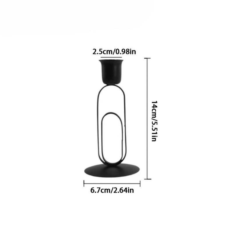 Retro Taper Ljusstakar Järn Ljusstakar för Hem Matsalsbord Mittdekorationer Bröllop Högtid Fest Jul