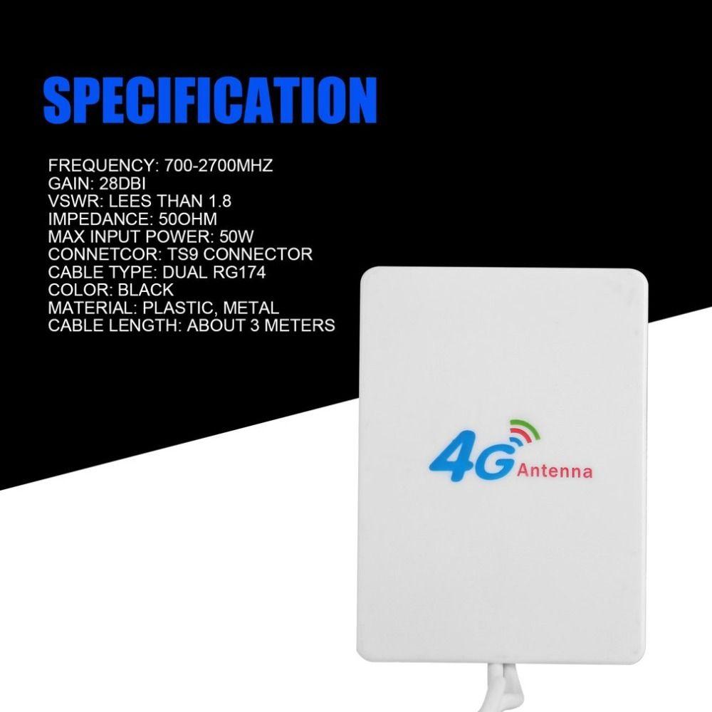 Signal Booster Amplifier Signals Aerials SMA Connector LTE Antenna External Antenna Router Adapter