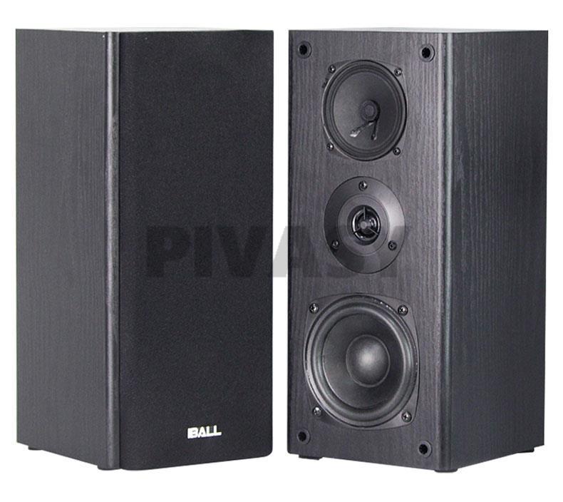 4 Inch Subwoofer Speaker HiFi Passive Bookshelf Speaker Three-Way Surround Sound Speaker Sound Box 60W Power Speaker A Pair