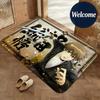 Soft Flannel Floor Mat Anime Gin Tama Floor Mat Non-Slip Absorbent Doormat Bathroom Bedroom Home Decor Rug