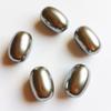 Gray Iridescent Faux Pearl Oval Beads for DIY Jewelry Making