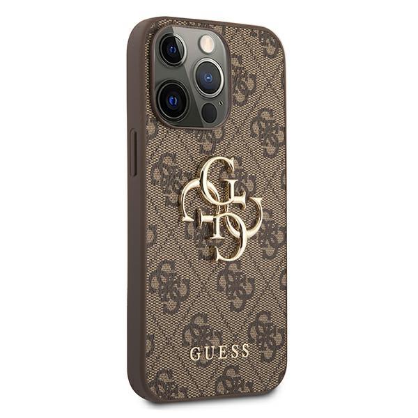 Guess Guhcp13L4Gmgbr Iphone 13 Pro / 136,1 Brązowy/Brown Hardcase 4G Big Metal Logo