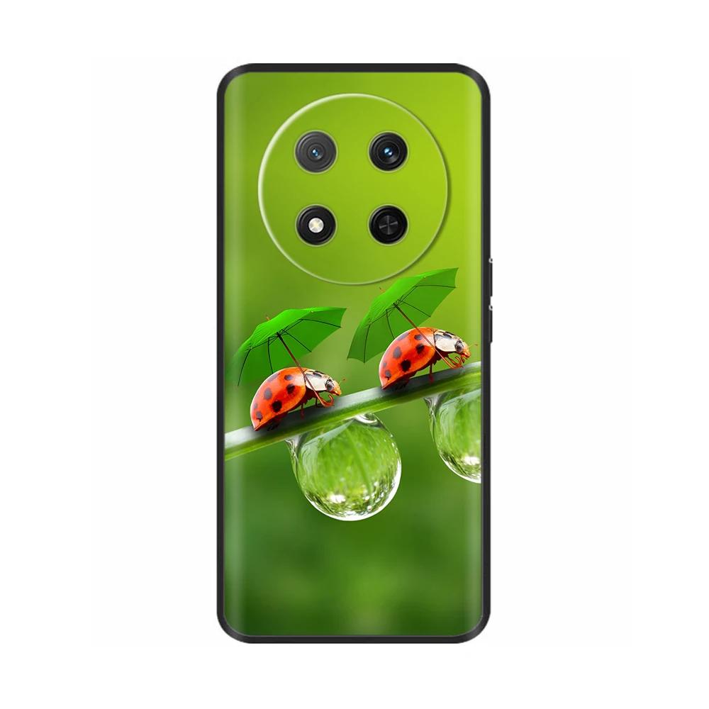 Soft Silicone Cover For Huawei Honor Magic7 Lite 5G Case Ginkgo Printed Phone Back Case On For Honor Magic7 Pro Magic 7 Fundas