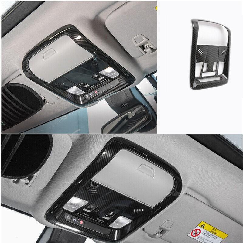 Carbon Fiber ABS Front Reading Lamp Light Cover Trim For Chevrolet Equinox 18-24