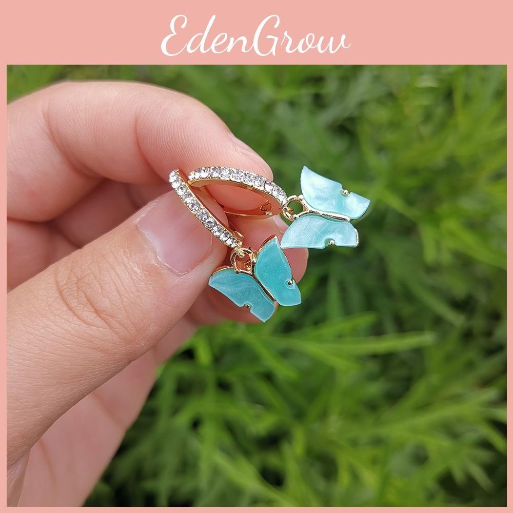 Alloy Butterfly Elegant Earrings Trendy Multicolor Fashion Jewelry For Women