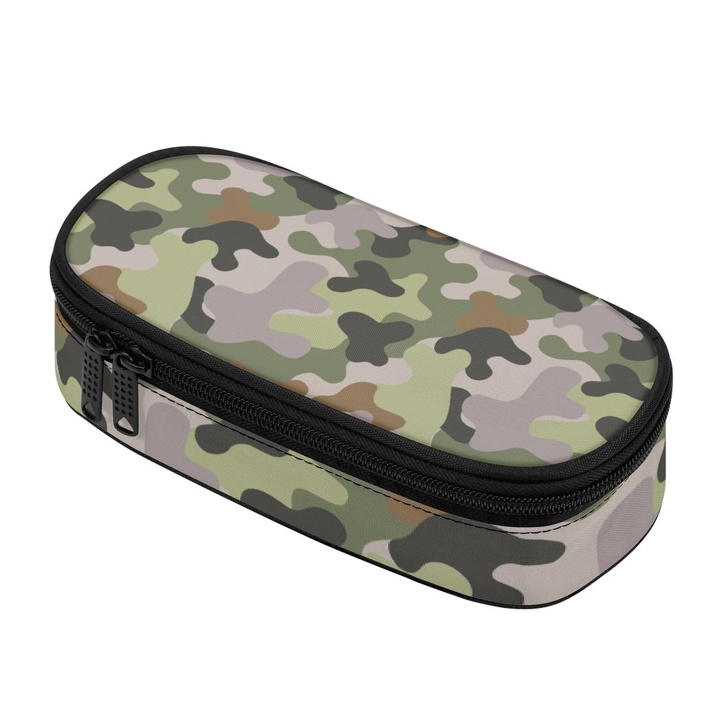 Pencil Bag High Capacity Zip Around Closure 300D Polyester with Mesh Pocket Removable Divider and Pen Slots for Teens and Students