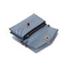 Tory Burch TB Kira Quilted Twill Double Layer Chain Leather Crossbody Wallet Shoulder Bag Women Bags Rain-Blue 64068-494