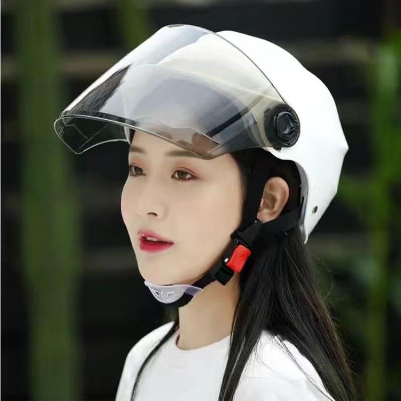 New Non-Electric Vehicle Helmet Men's and Women's Four Seasons Universal Battery Motorcycle Hard Hat Sunscreen Lightweight Half Helmet