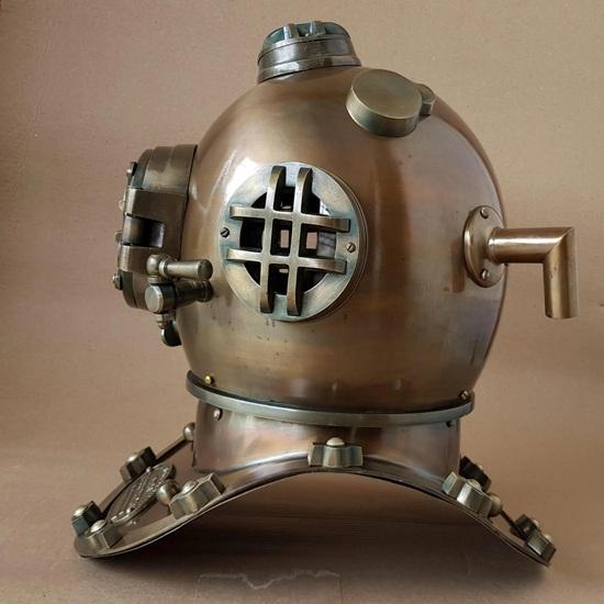 45.72 cm Nautical Marine Diving Helmet US Navy Mark V Scuba Divers Helmet Gift