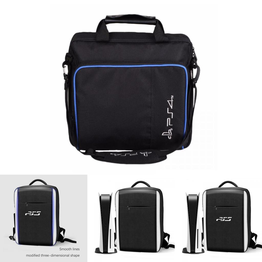Sac de Rangement Ps5/4 Antichoc Anti-poussière Design Élégant Bicolore Facile à Transporter