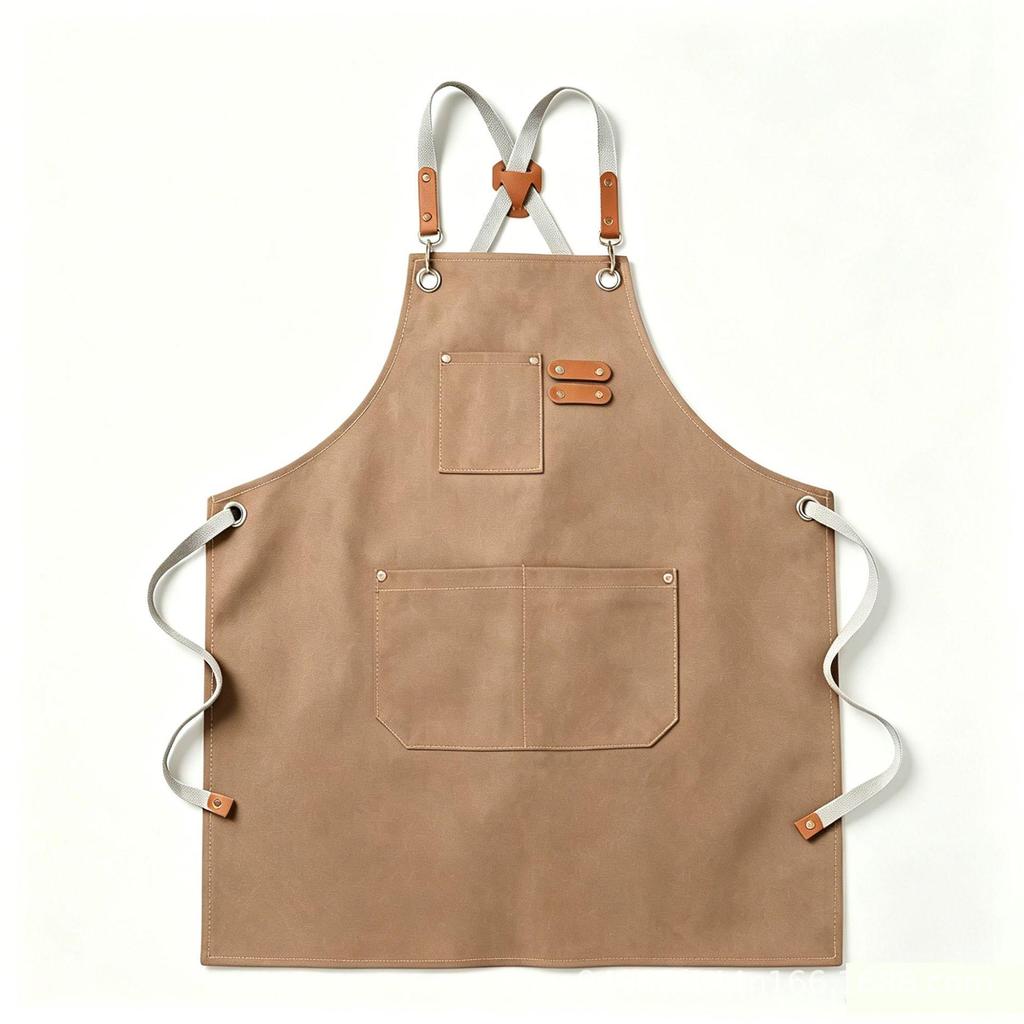 Waterproof & Oil-proof Wear-resistant Canvas Apron for Cross-border Trade