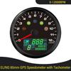 85mm GPS Speedometer 0-299km/h MPH with 0-12000RPM Tachometer High Beam  Turn Light Oil Pressure for Motorcycle Car 12V 24V