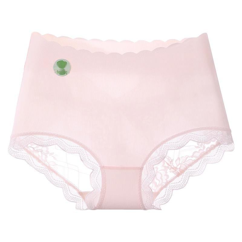 

«Кружевное бесшовное нижнее белье Ice Silk с высокой талией для женщин» XL (80-115 lbs)