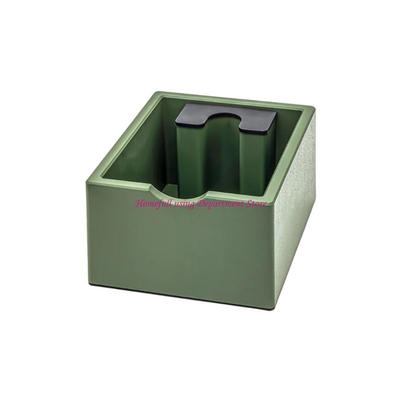 Kaffee-Knockbox Barista-Werkzeug Espressokaffeesatzbehälter Plastik-Abfallbehälter mit rutschfester Basis Espressomaschinen-Zubehör