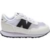New Balance Nb 237 Comfortable Versatile Anti-Kick Durable Low-Top Walking Shoes Baby Shoes White IH237DEP