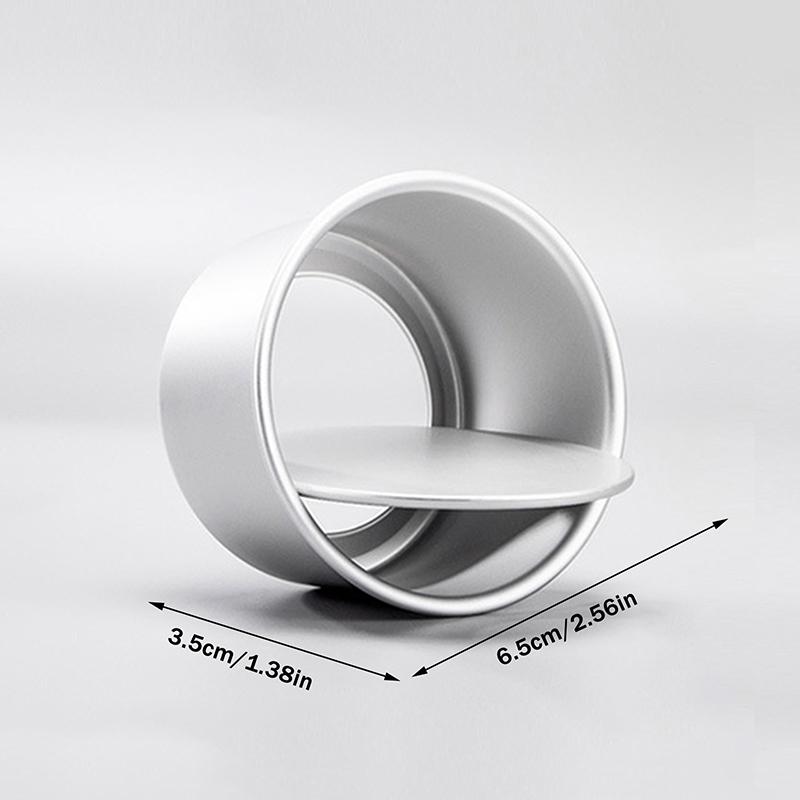 2/4/6/8 Inch Round Cake Pan Set With Removable Bottom Aluminum Alloy Chiffon Cake Mold Mould Set Round Cakes Tin Bakeware Tool 2 Inch