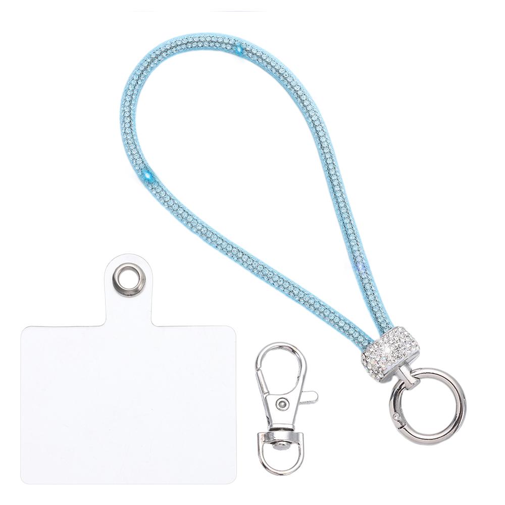 Glitter Rhinestone Phone Lanyard Phone Diamond Crystal Wrist Straps Keychain Hanging Anti-lost Rope