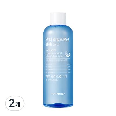Tony Moly Wonder Hyaluronic Acid Moist Toner, 500ml, 2 Units