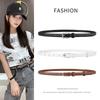 Womens Slim Leather Belt With Pin Buckle Casual Fashion Waistband Dresses Pants Office Outfits