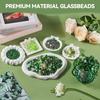 Crystal Leaf Pieces Beaded Plant Kit with Plant Pots Beads Plant Craft  for Plant Lovers