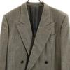 Lanvin Wool Glen Check Tailored Jacket Gray Men's Used