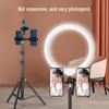 Dual-angle Mobile Phone Tripod with Fill Light for Live Streaming and Recording