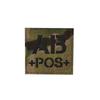 Reflective Velcro Morale Patch - IR Badge, Laser-Cut Blood Type, NKDA Tactical Rescue for Armband or Backpack.